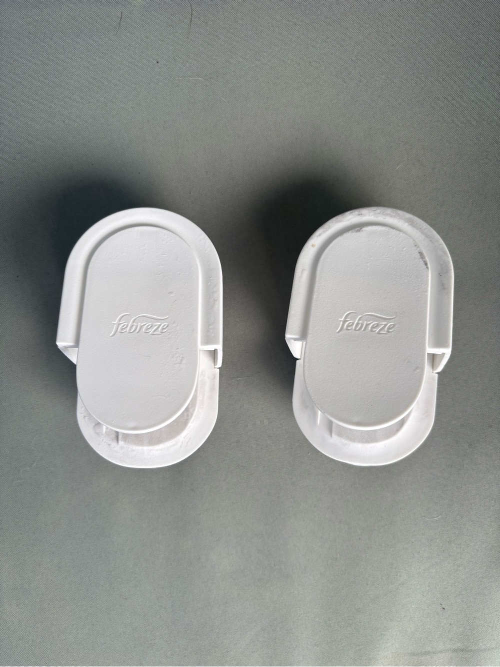Febreze White Clip-On Air Freshener Holders, Set of 2